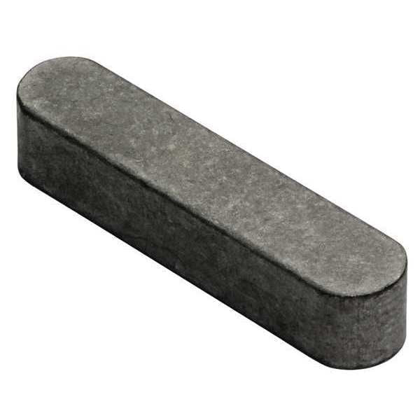 Undersized Machine Key, Round End, Stainless Steel, Plain, 18 mm L, 5 mm Sq