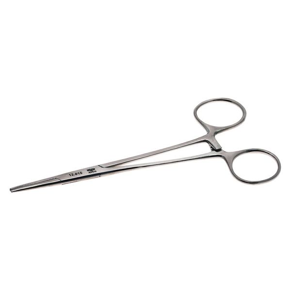 Hemostat Straight Serrated Jaws, 5