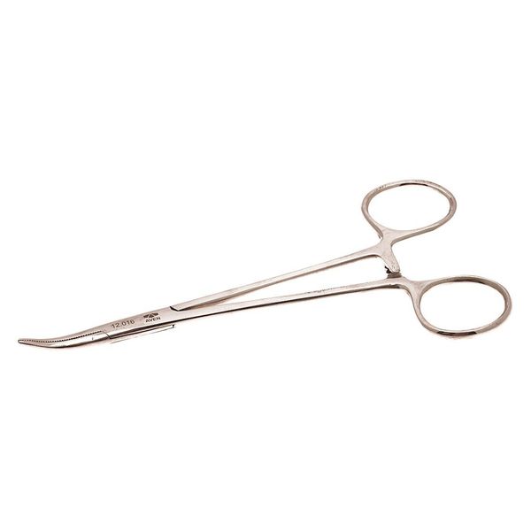 Hemostat Curved Serrated Jaws, 5