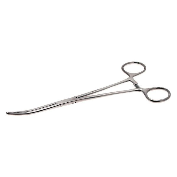 Hemostat Curved Serrated Jaws, 18