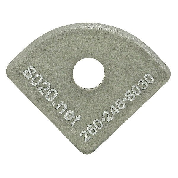 End Cap Gray W/Push-Ins 1517