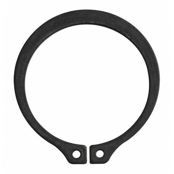 External Retaining Ring, Steel Black Phosphate Finish, 1-1/4 in Shaft Dia