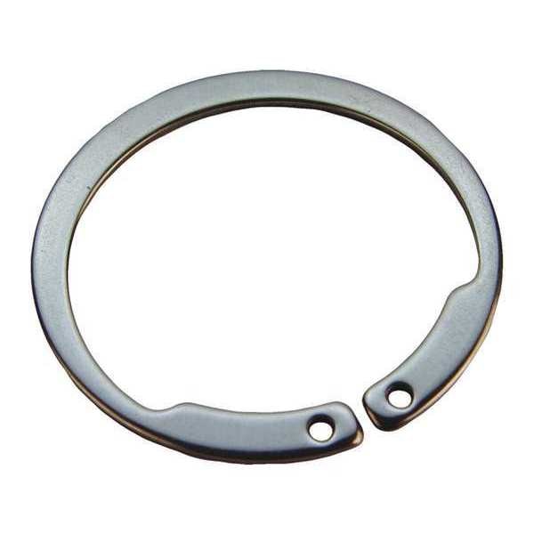 External Retaining Ring, Stainless Steel Plain Finish, 0.984 in Shaft Dia