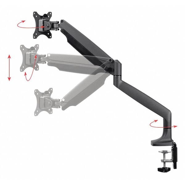 Adjustable Gas Spring Desk Mount