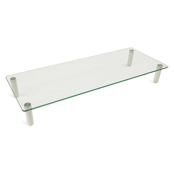Glass Monitor Desk Stand, 22IN X 8.3IN