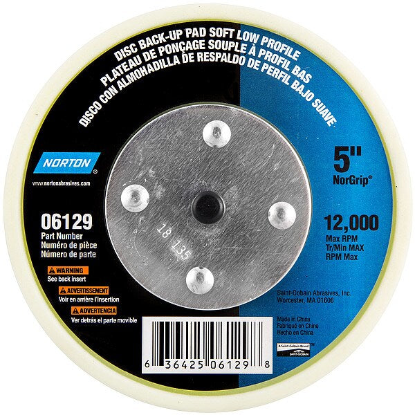 Sanding Disc, Color Yellow, 12,000 RPM