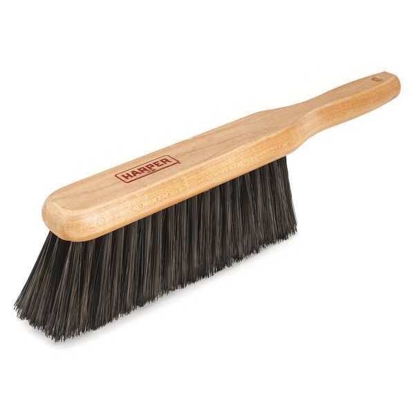 Synthetic Fiber Counter Brush, Dual, Synthetic, Wood, 14