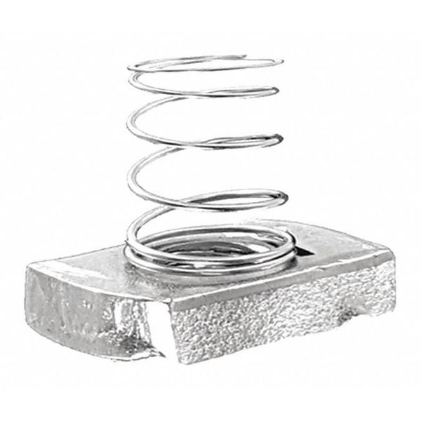 Spring Nut, M10-32.00, Plain Finish, 25 PK