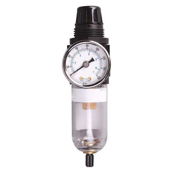 Mini filter/Regulator, Poly Bowl, 1/4