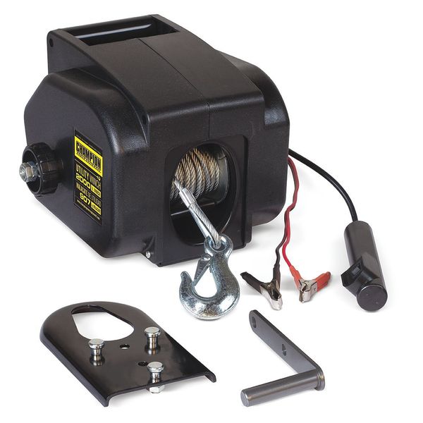 Utility Winch Kit, 12V, 2000 lb