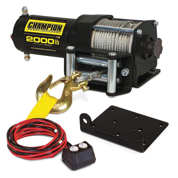 Utility Winch Kit, 12V, 2000 lb