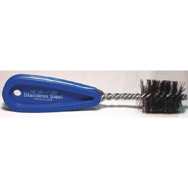Premium refrigeration copper fitting brush, 1-1/4 in L Brush, Plastic