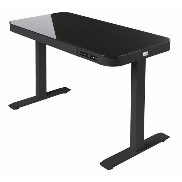 AIRLIFT Glass Electric Standing Desk, 48