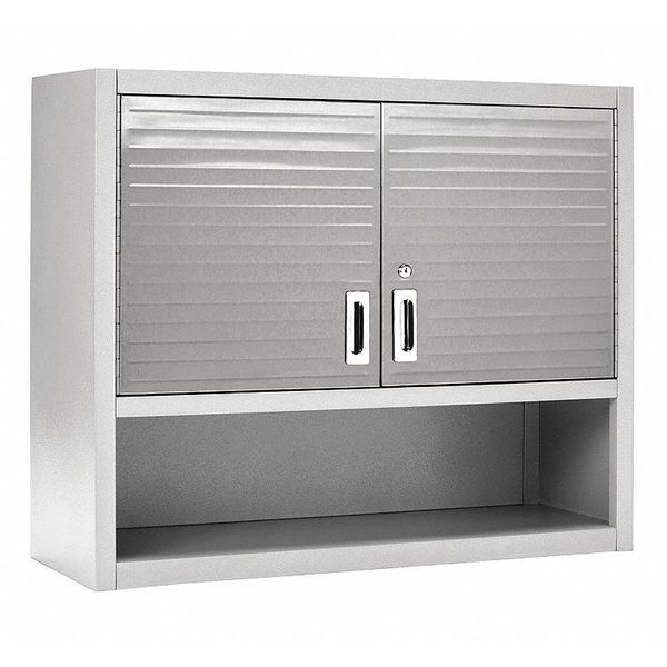 Wall Cabinet, UltraHD, w/Open Shelf, Gr