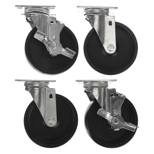 Caster Kit, Med Duty 2-3/8