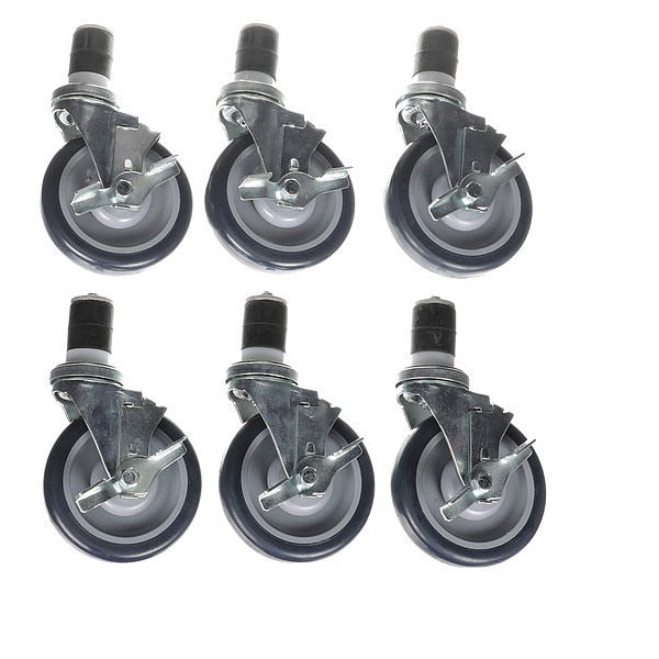 Caster Kit, Med Duty 1-5/8