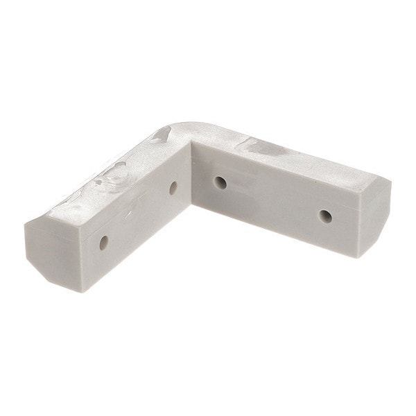 Gray PVC Corner Bumper Interface, Hole