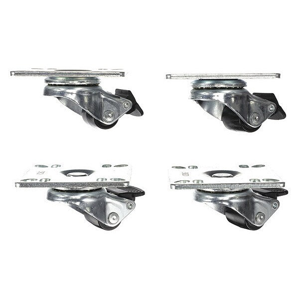 Caster Kit, Med Duty 3-1/2