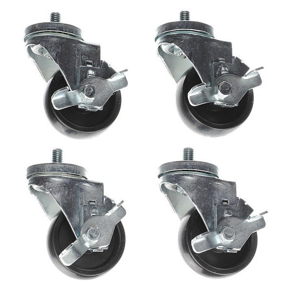Caster Kit, Med Duty 1/2-13 x 3/4