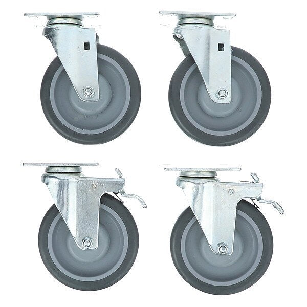 Caster Kit, Med Duty 2-3/8