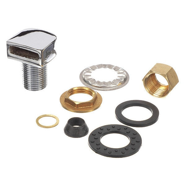 Polished Chrome Plated Brass Swirl Inlet Fitting, 1/2