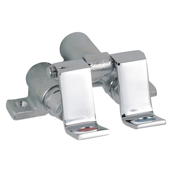 EncoreÂ® Foot Valve dual pedal rough chrome valve body