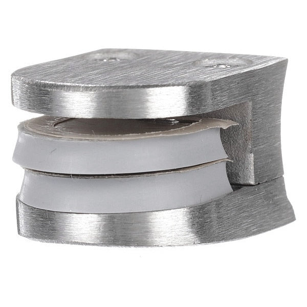 Stainless Steel Top Glass Clamp with Gaskets for 3/8