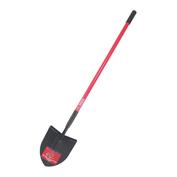 Point Shovel, Round, 14 ga., Fiberglass L