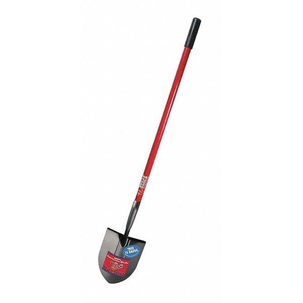 Point Shovel, Round, 12 ga., Fiberglass L