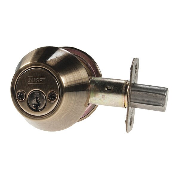 Single Cyl. Deadbolt, Antique Brass