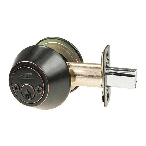 Grd 2 Sngl Cyl Deadbolt, Oil Rub Brnz