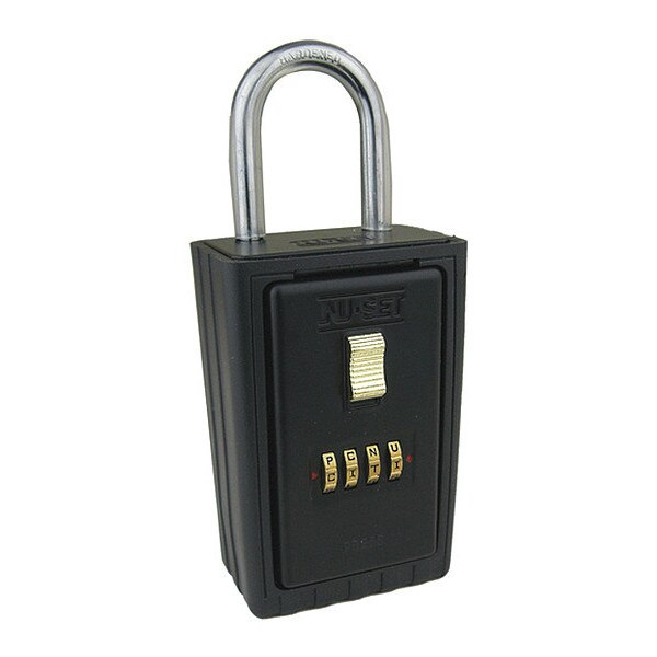 Lock Box, 4-Letter, Hanging Shackle