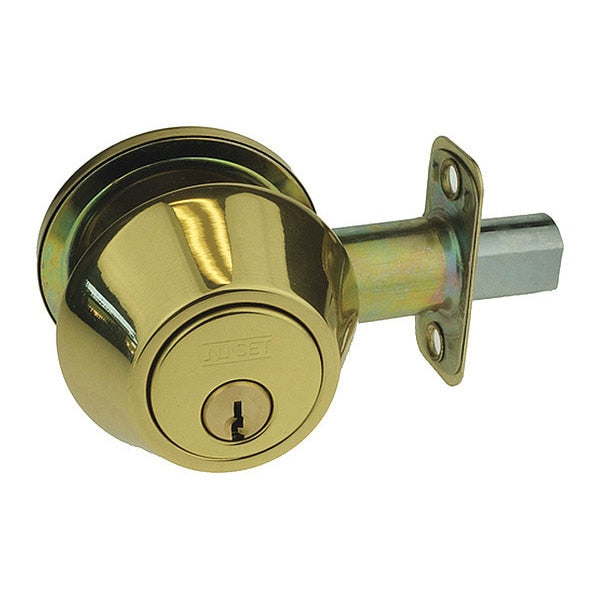 Single Cylinder Deadbolt, Brass