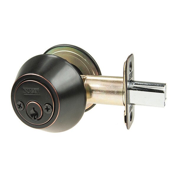 Grd 2 Dbl Cyl Deadbolt, Oil Rbd Bronze
