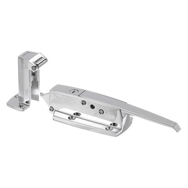 Polished CP Walk-In Door Latch Lock and