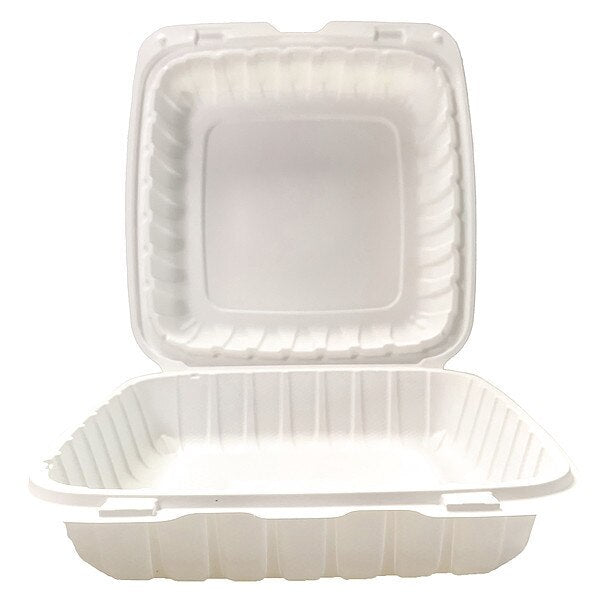 Disp Carry-Out Ctnr, 9 in W, Ivory, PK150