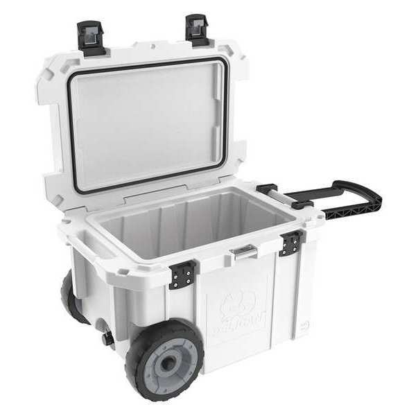 Wheeled Cooler, White, 45 qt.