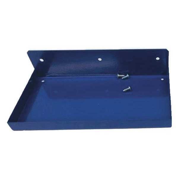12 In. W x 6 In. D Blue Epoxy Coated Steel Shelf for 1/8 In. and 1/4 In. Pegboard