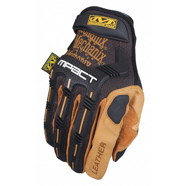 Leather Impact Glove, 2XL, PR