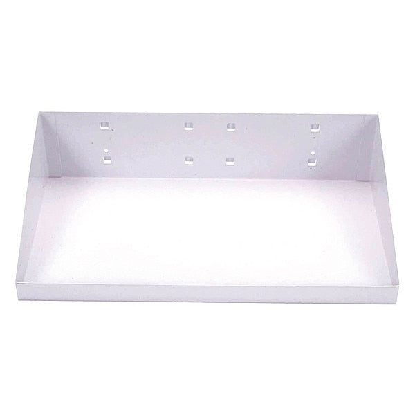 12 In. W x 6 In. D White Epoxy Coated Steel Shelf for LocBoard
