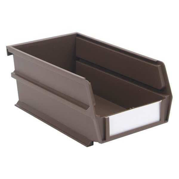 Polypropylene Polypropylene Bins, 3 in. H x 4.125 in. W, Brown