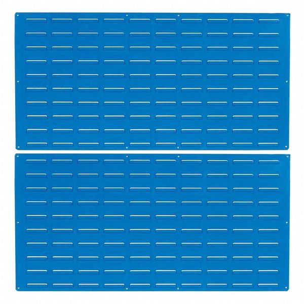 Steel Louvered Panels, 5/8 in. D x 48 in. H, Blue