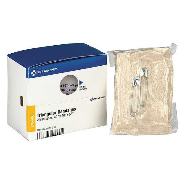 First Aid Kit Refill, Triangular Bandage, 2 Per Box