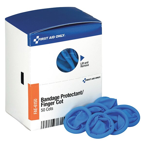 First Aid Kit Refill, Finger Cots, 50 Per Box