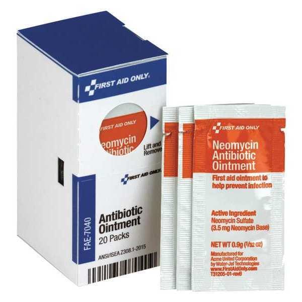 First Aid Kit Refill, Antibiotic Ointment, 20 Per Box