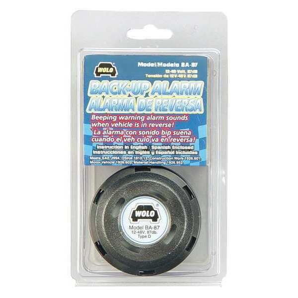 Back Up Alarm, Heavy Duty, 87DB, 12-48V