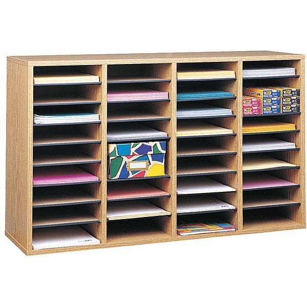 Literature Org, Wood, Adjustable, 36, Oak