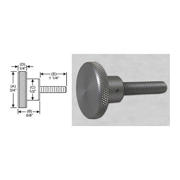 Knrl Knob Stud, 1/4-28