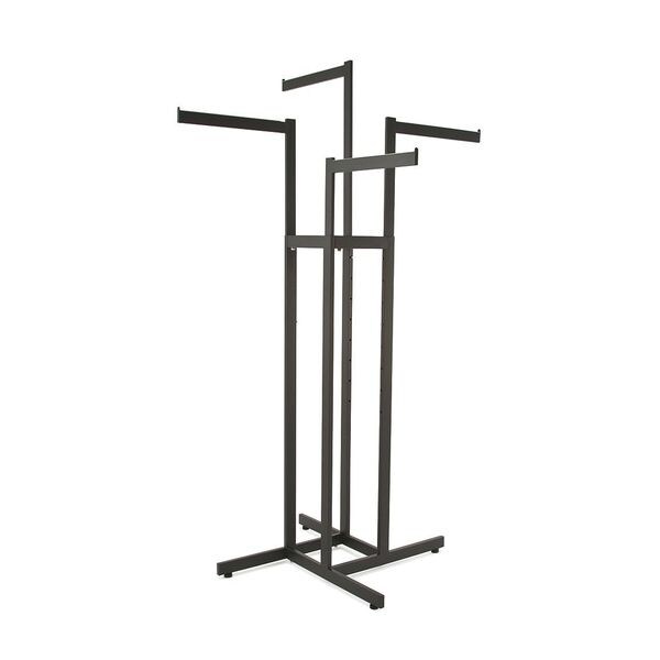 Rack Rectangular Tubing 4-Way, Black