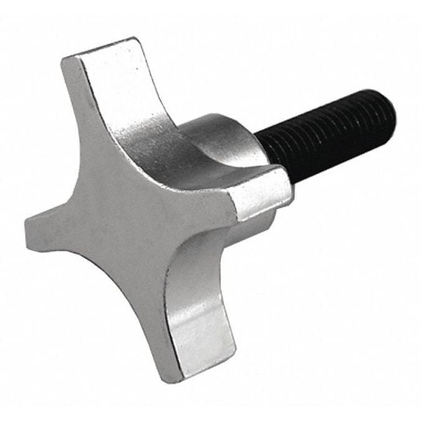 Alum Clamp Knob, Stud, 3/8-16